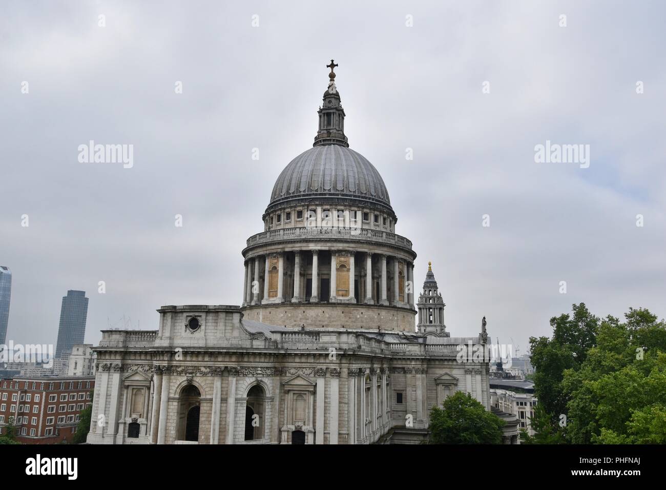 Saint Paul’s Cathedral seen from One New Change, City of London, England, United Kingdom Stock Photo