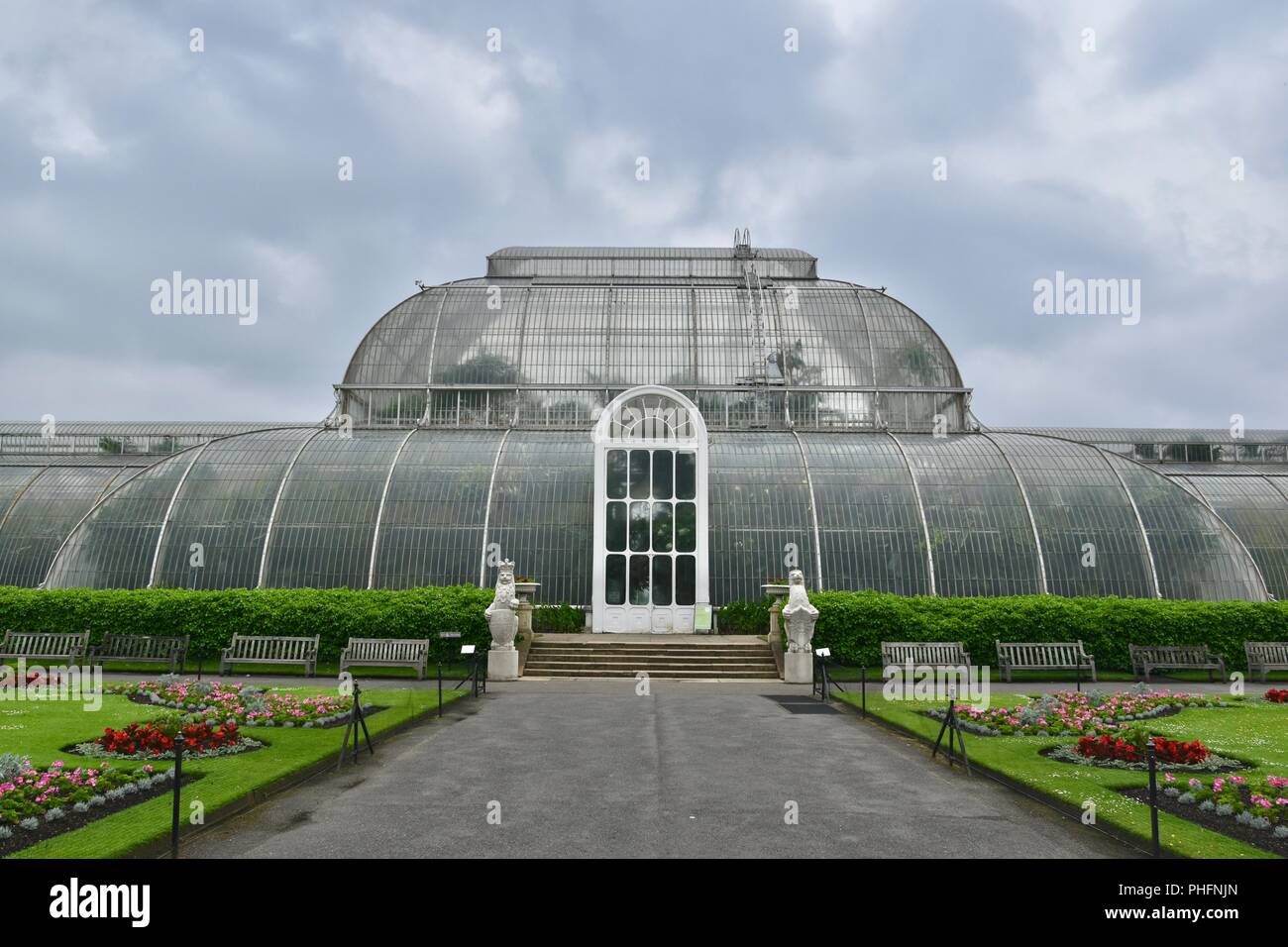 A view of Kew Royal Botanical Gardens, London, United Kingdom Stock