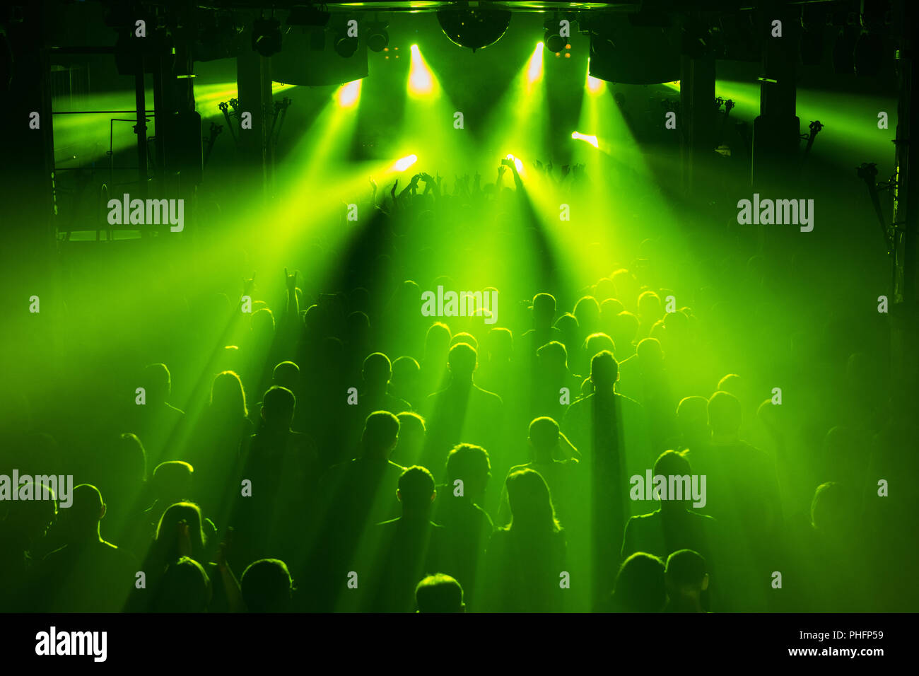 Rock concert crowd Stock Photo Alamy