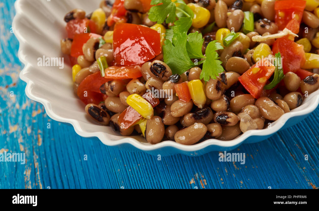 Southern Blackeyed Pea Salad Stock Photo Alamy