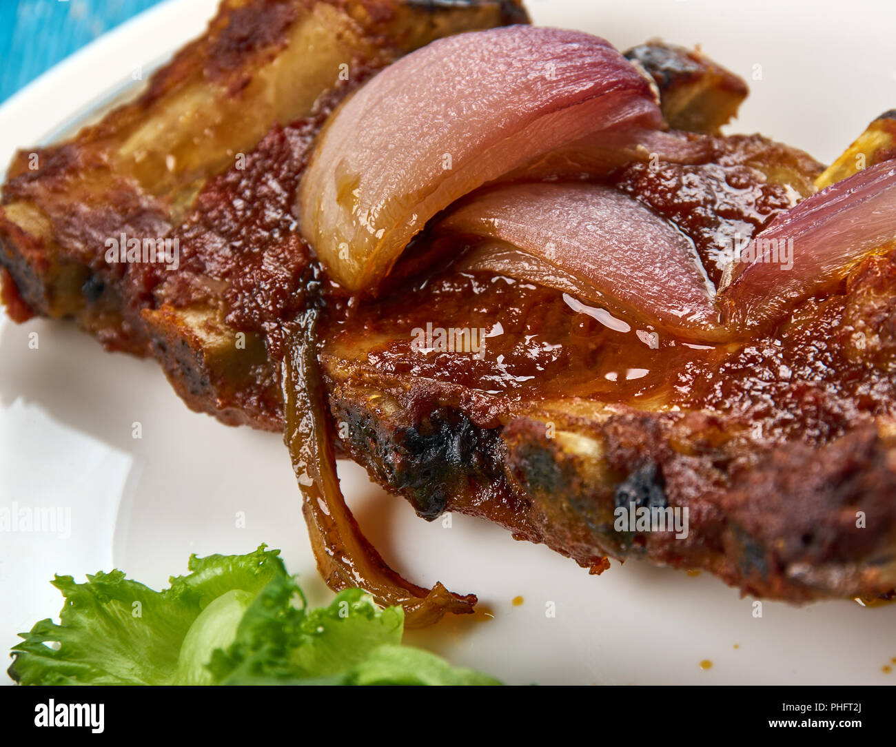 Slow Cooker Louisiana Ribs Stock Photo Alamy
