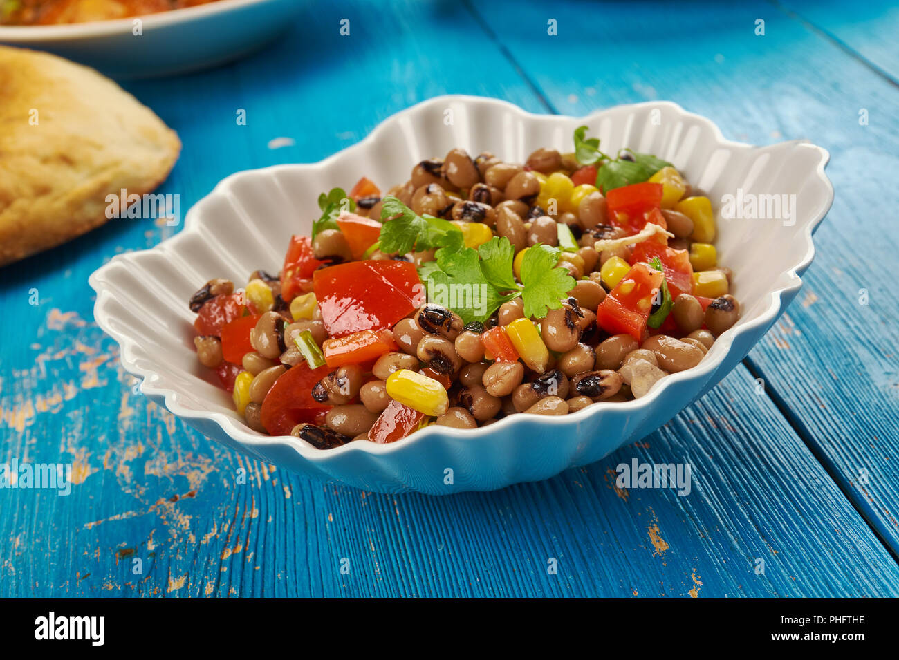 Southern Blackeyed Pea Salad Stock Photo Alamy