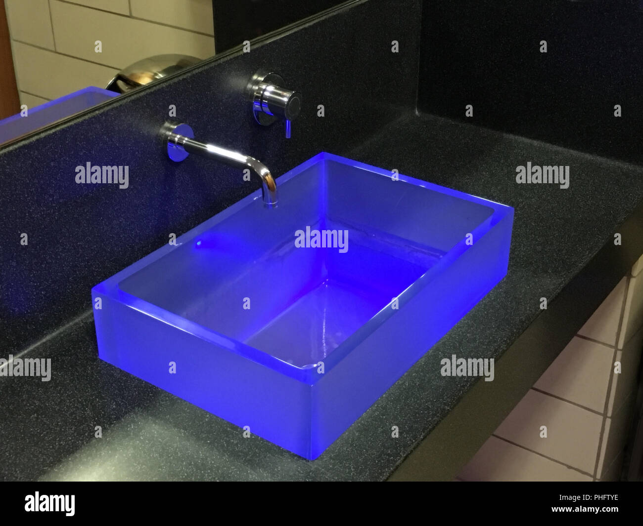 Blue lights toilets hires stock photography and images Alamy