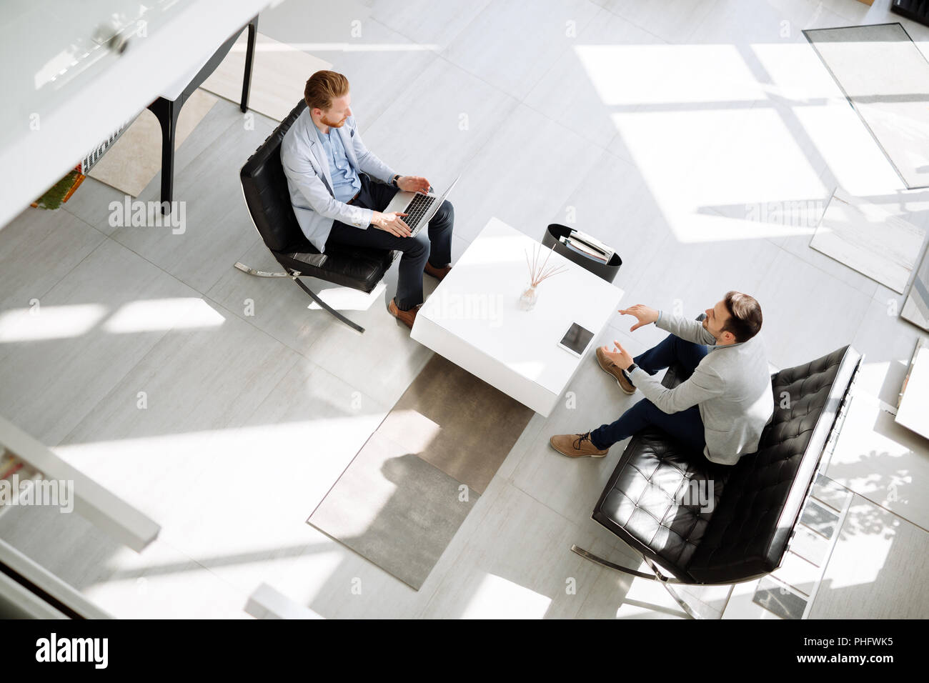 Business people discussing ideas Stock Photo
