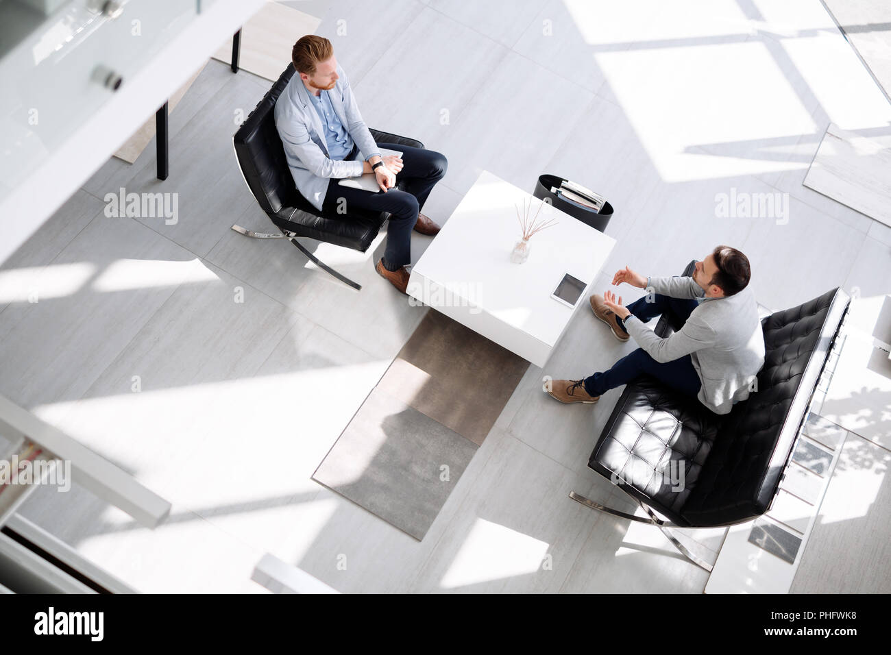 Business people discussing ideas Stock Photo