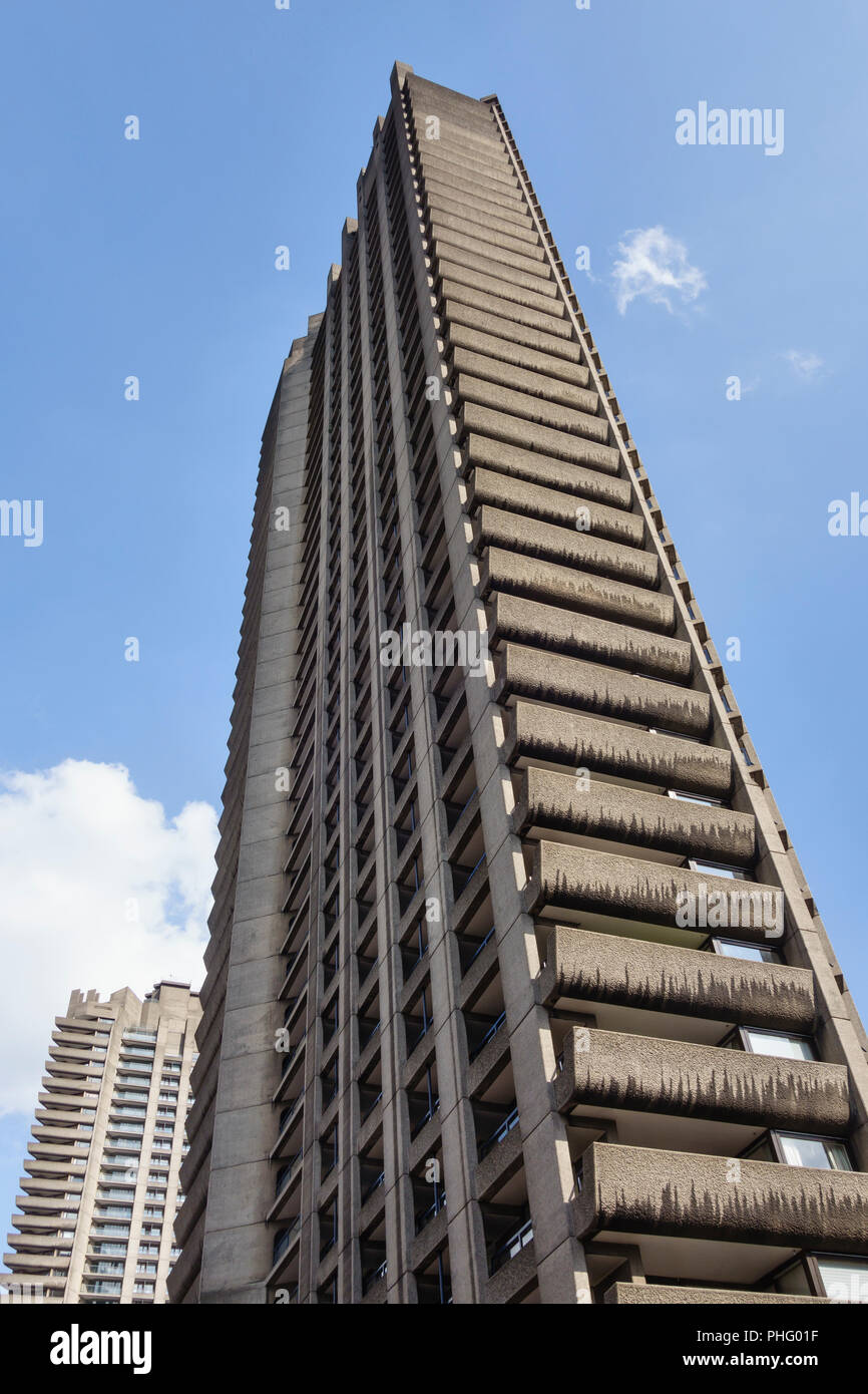 The Barbican Estate, London, UK. The 44storey Shakespeare Tower was