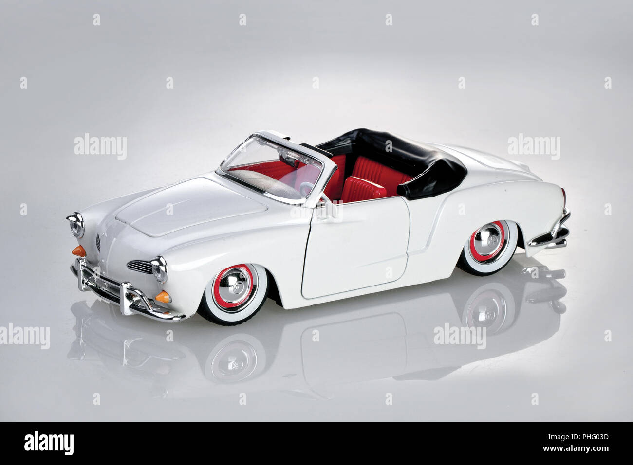 Model of car on a white background Stock Photo - Alamy