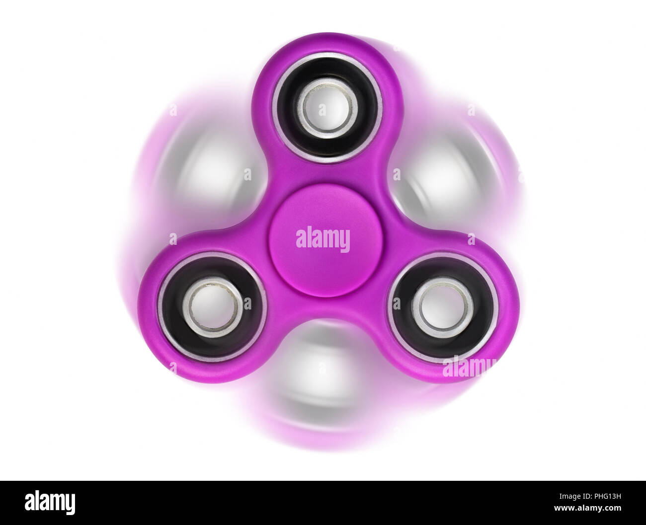 Spinning moving rolling spinner isolated on white background Stock Photo