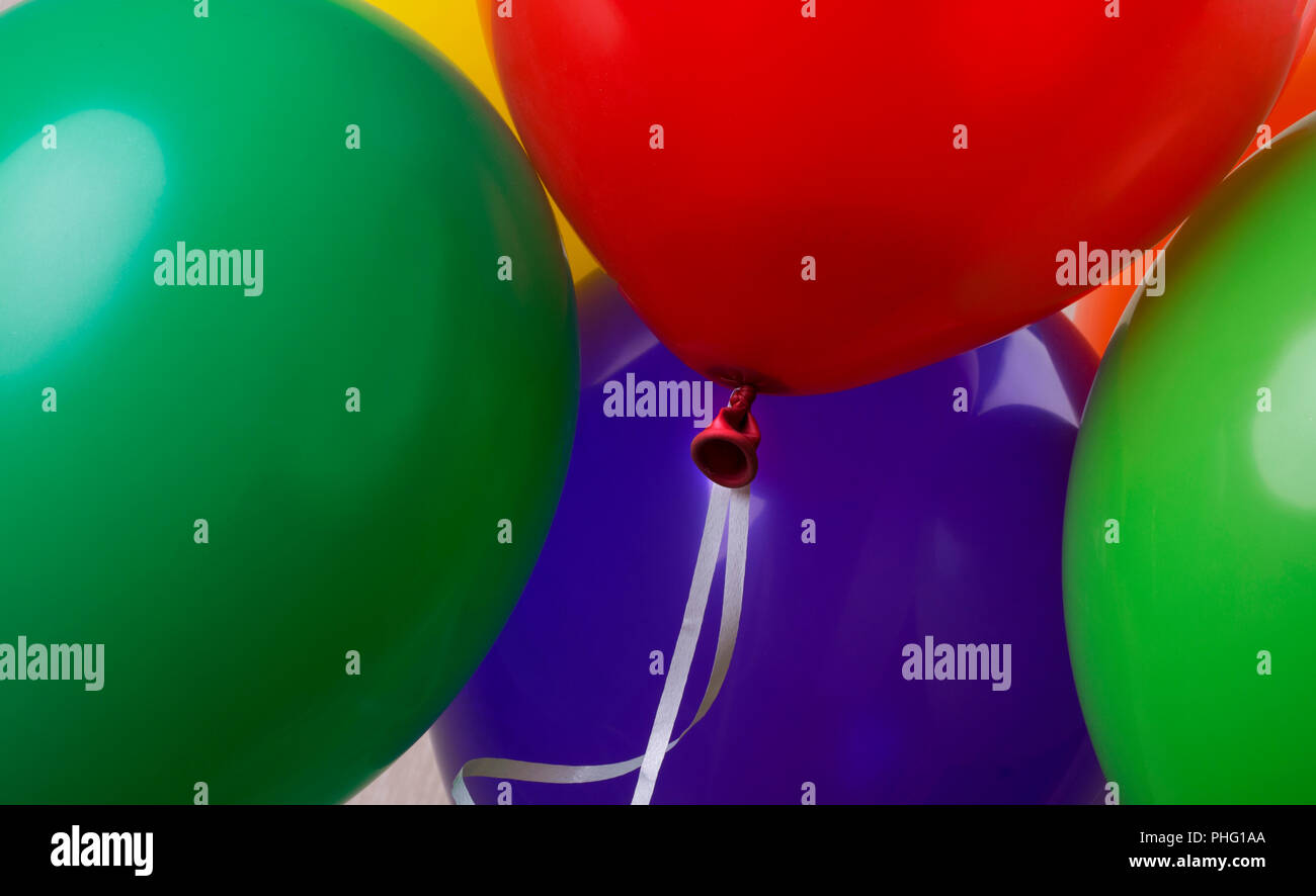 Background texture multicolored balloons for parties Stock Photo - Alamy
