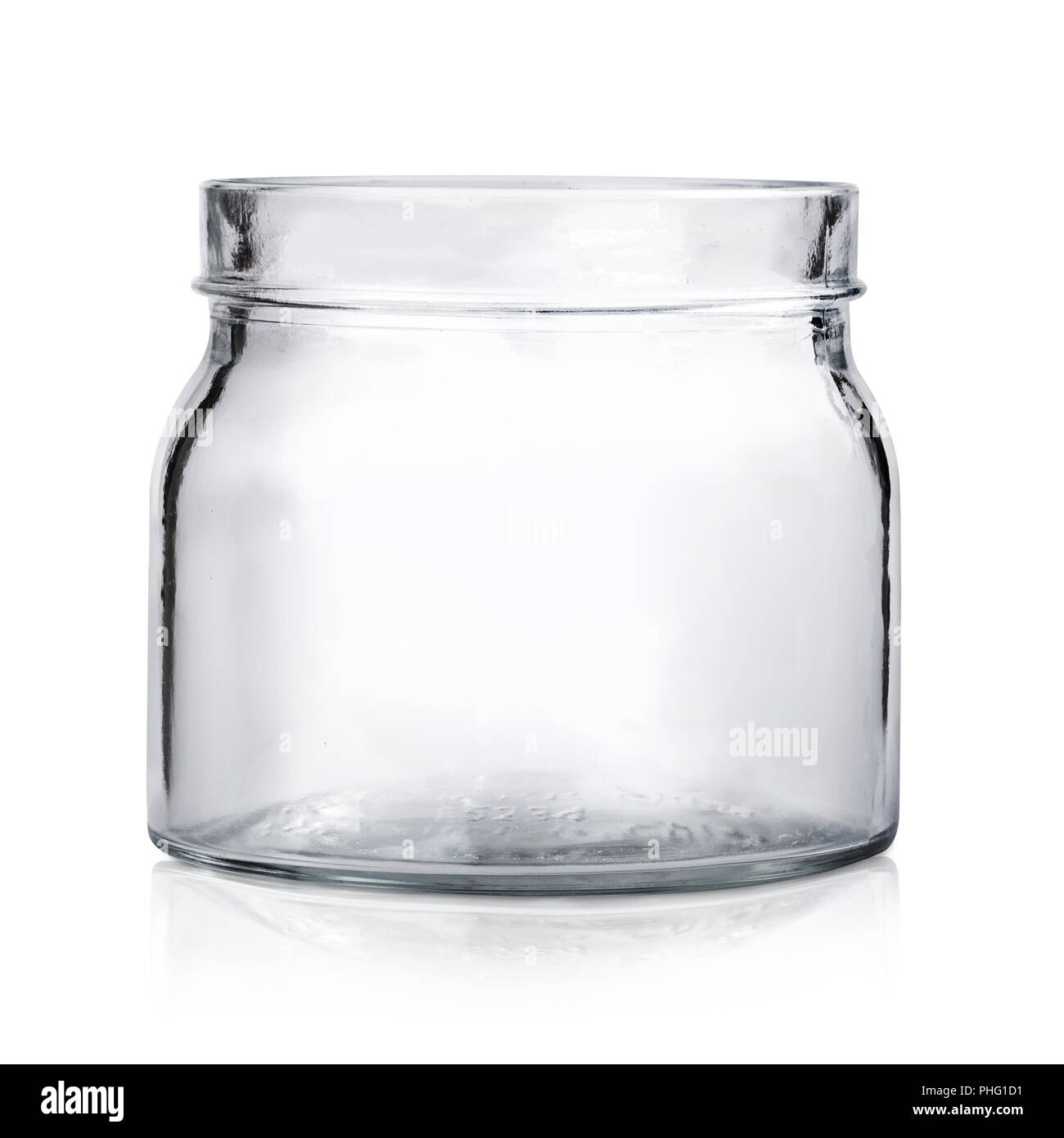 Glass Jar With Water Stock Photo - Download Image Now - Jar, Cut