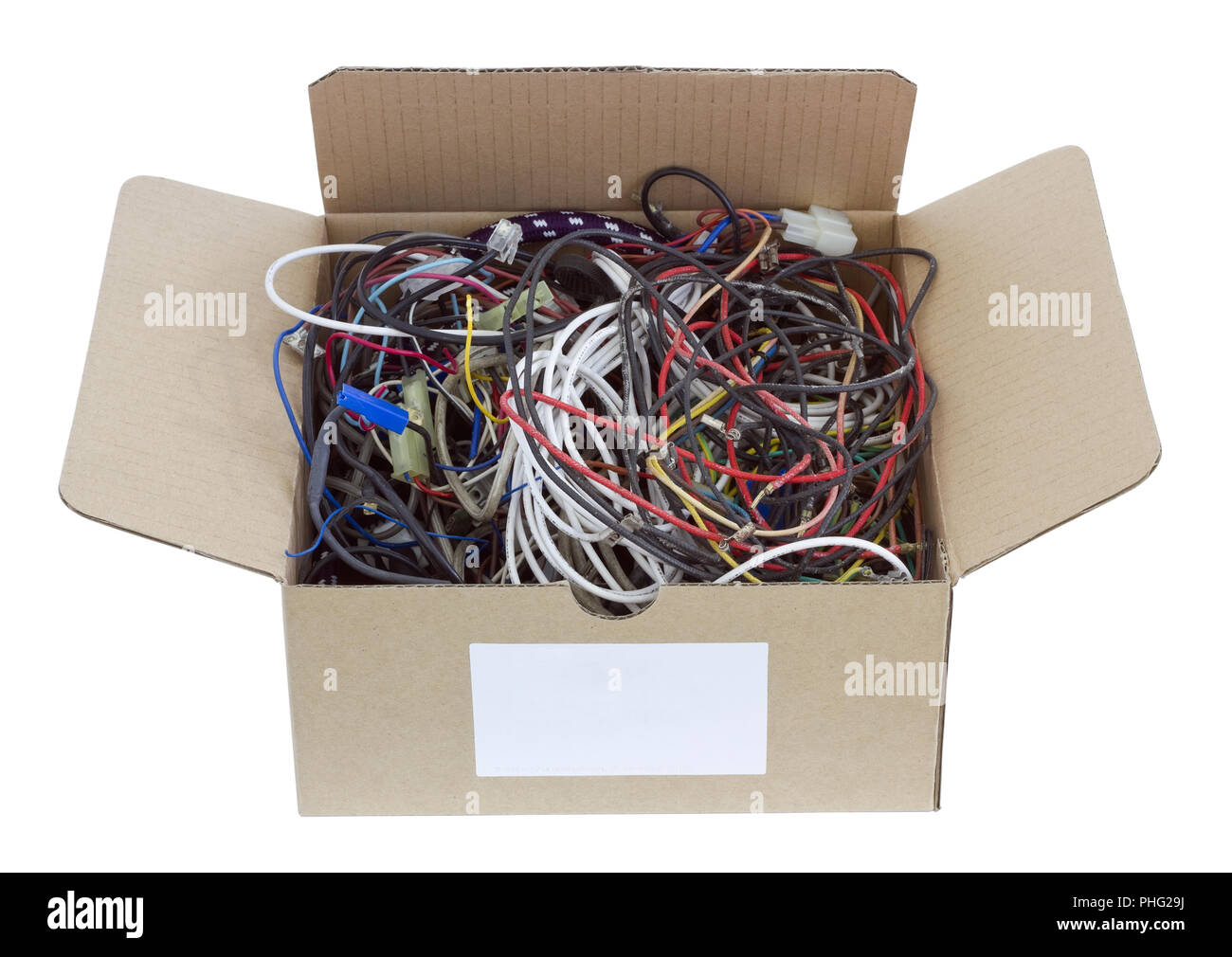 Wires is prepared for utilization Stock Photo