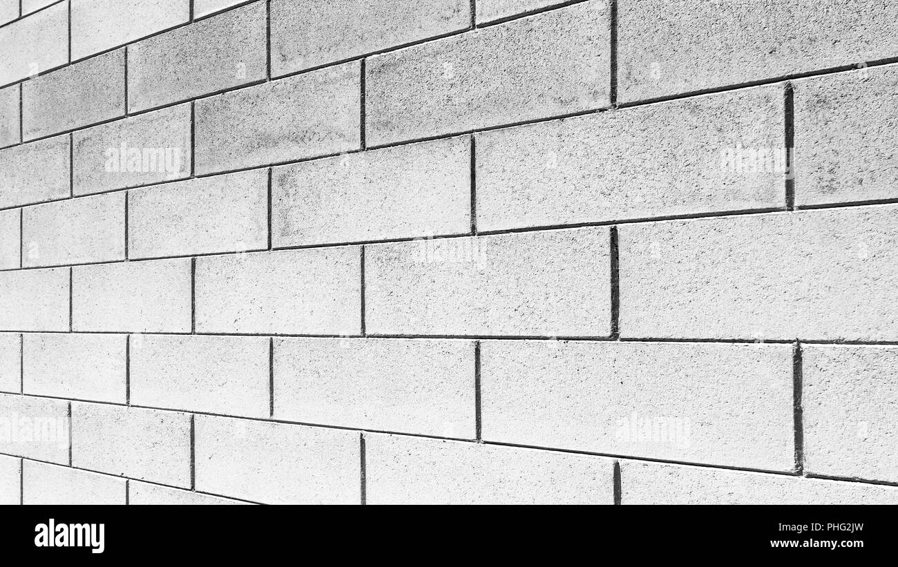 Brick wall perspective Stock Photo