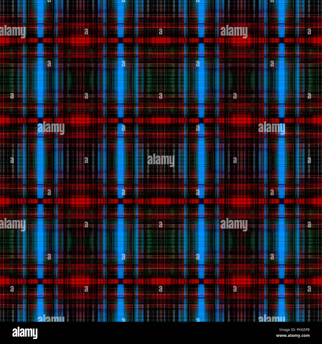 Blue and red grid pattern Stock Photo