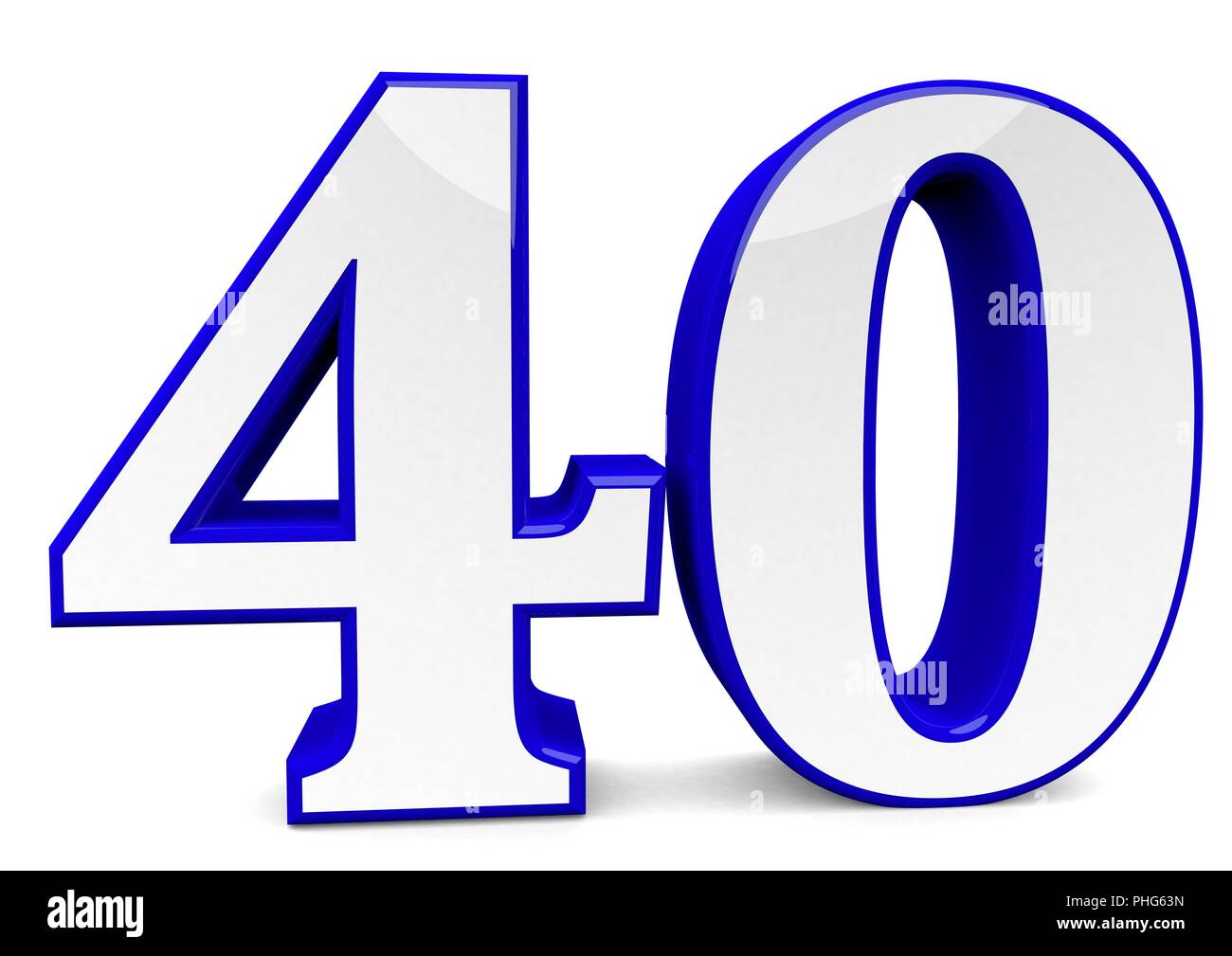 big blue number Stock Photo - Alamy