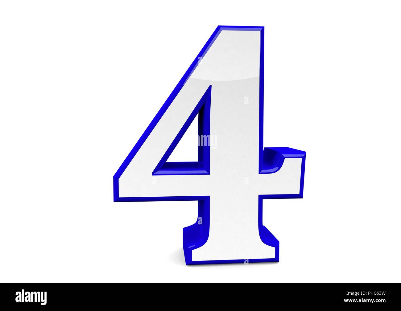 big blue number Stock Photo - Alamy