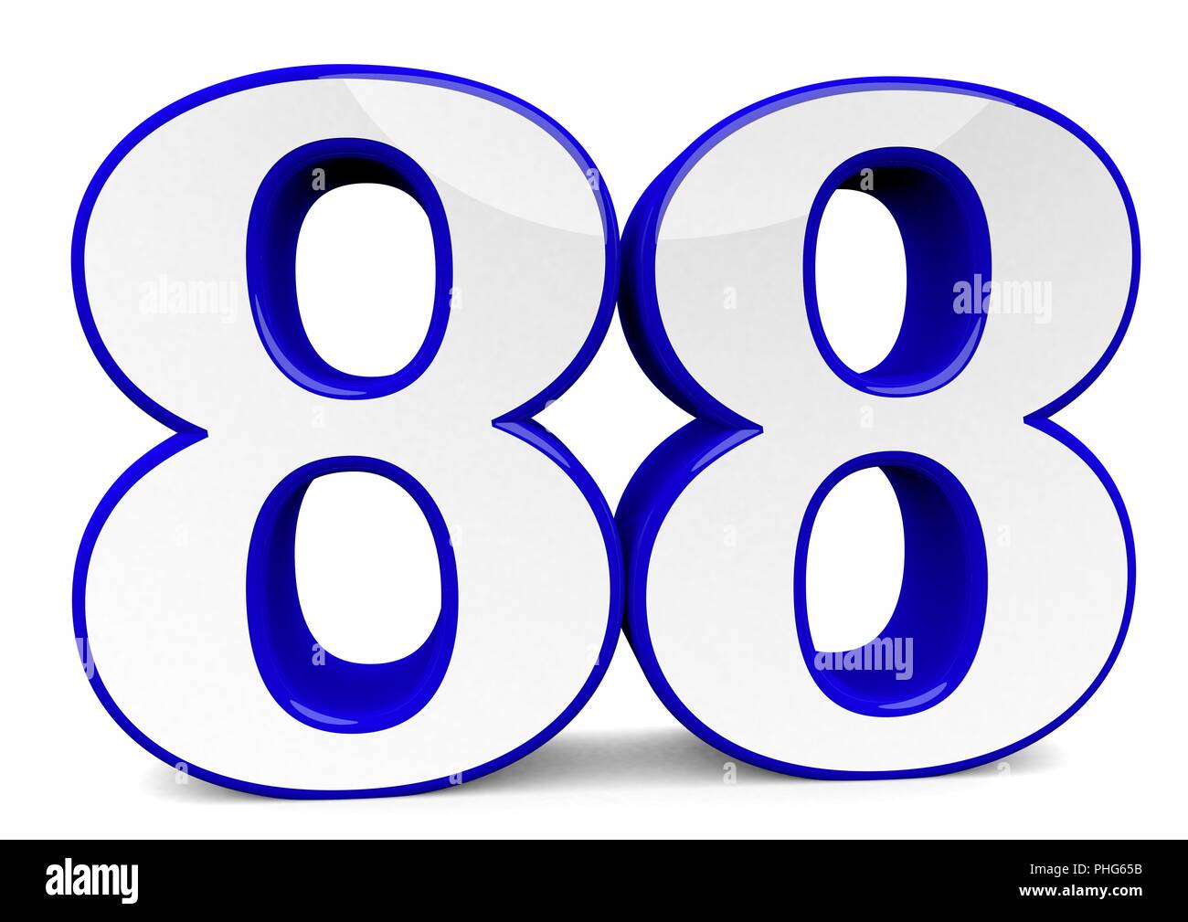big blue number Stock Photo - Alamy