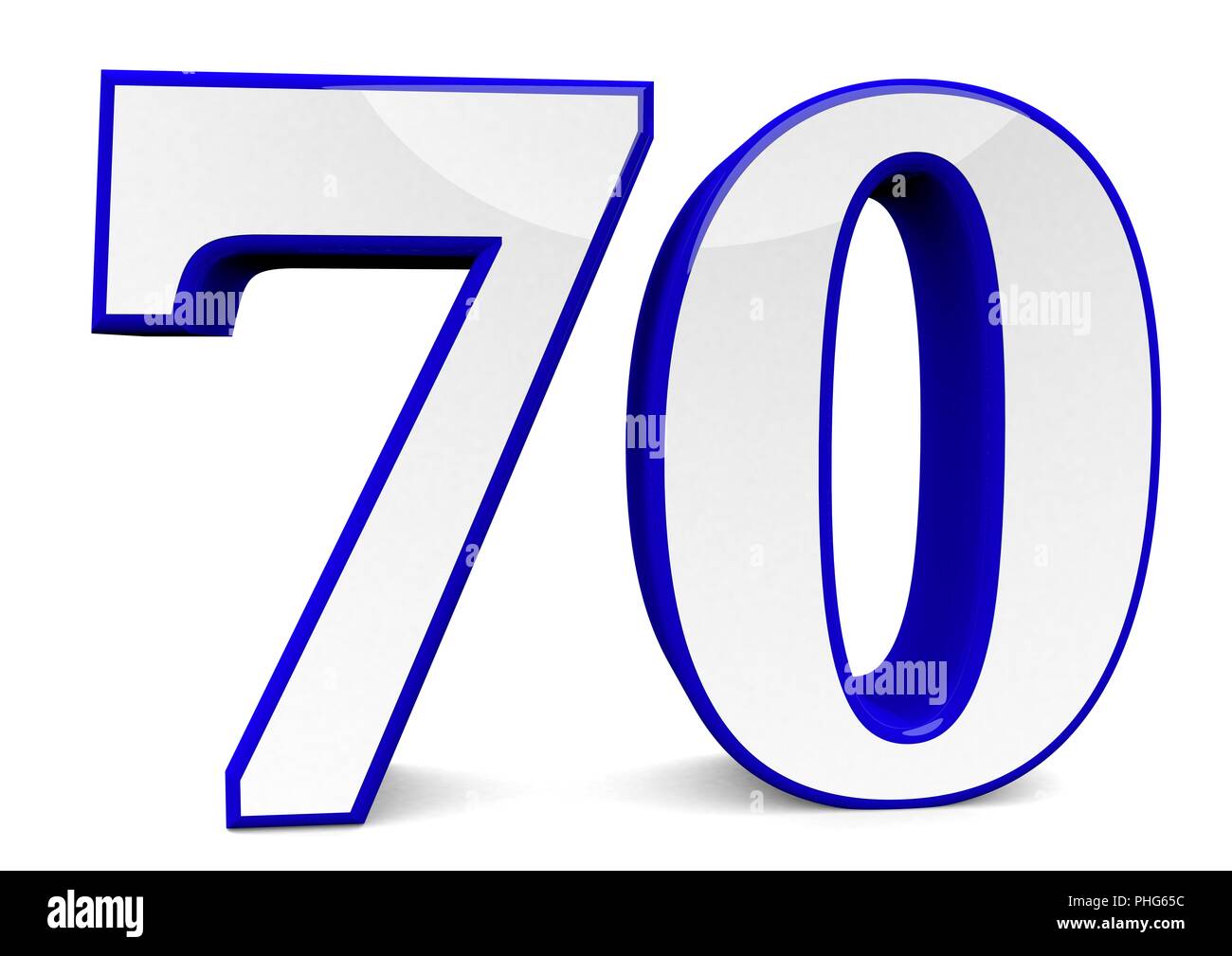 big blue number Stock Photo - Alamy