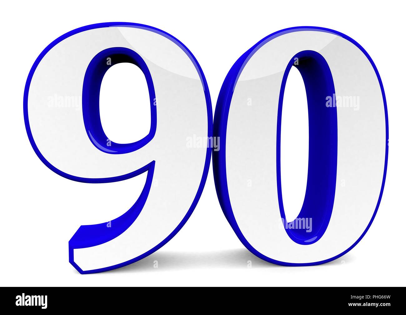 big blue number Stock Photo - Alamy