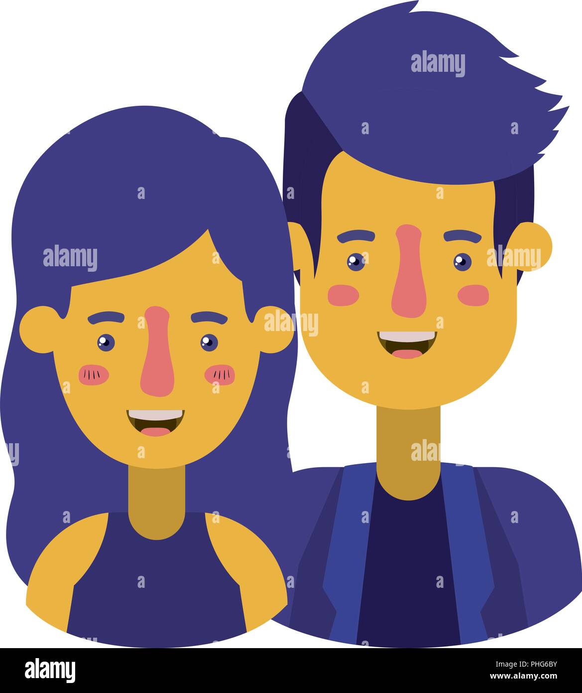 couple avatar characters icons Stock Vector Image & Art - Alamy
