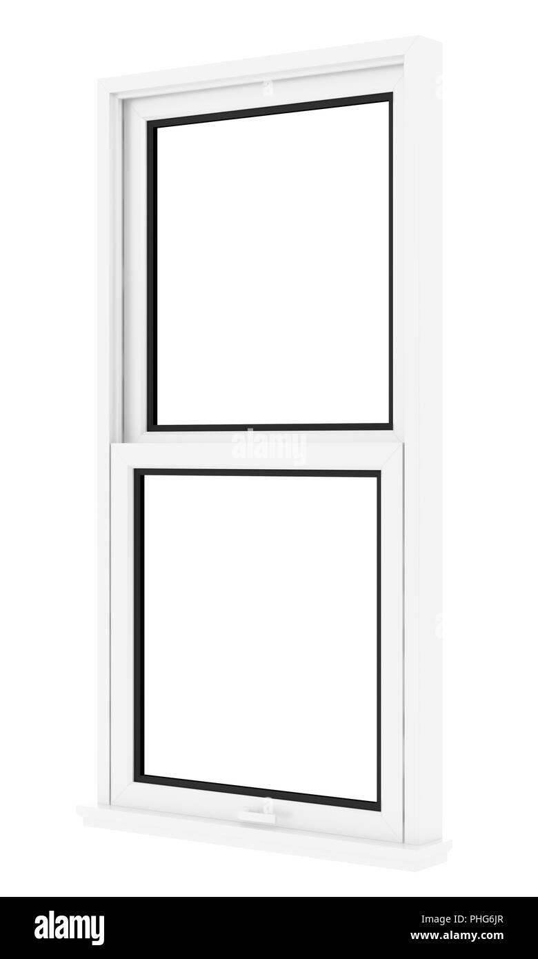 window isolated on white background Stock Photo