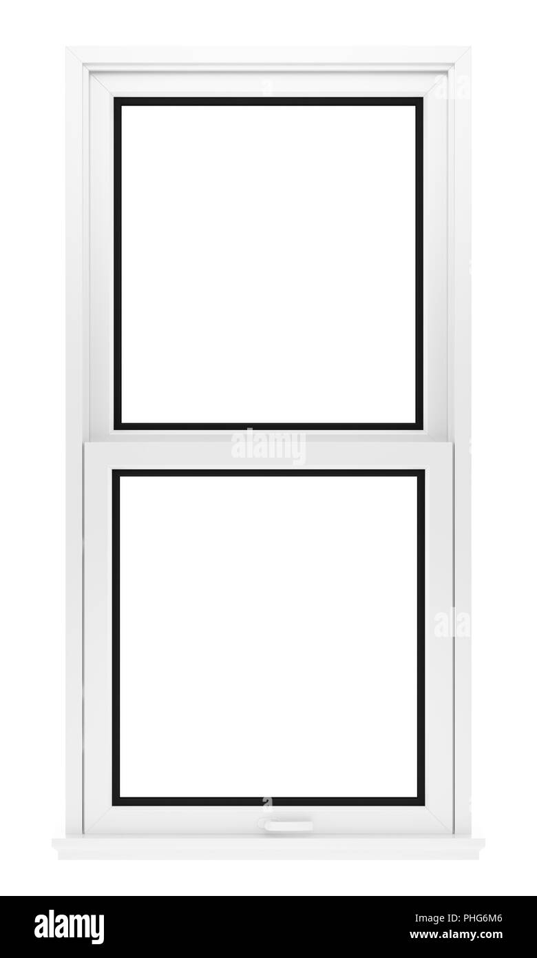 window isolated on white background Stock Photo