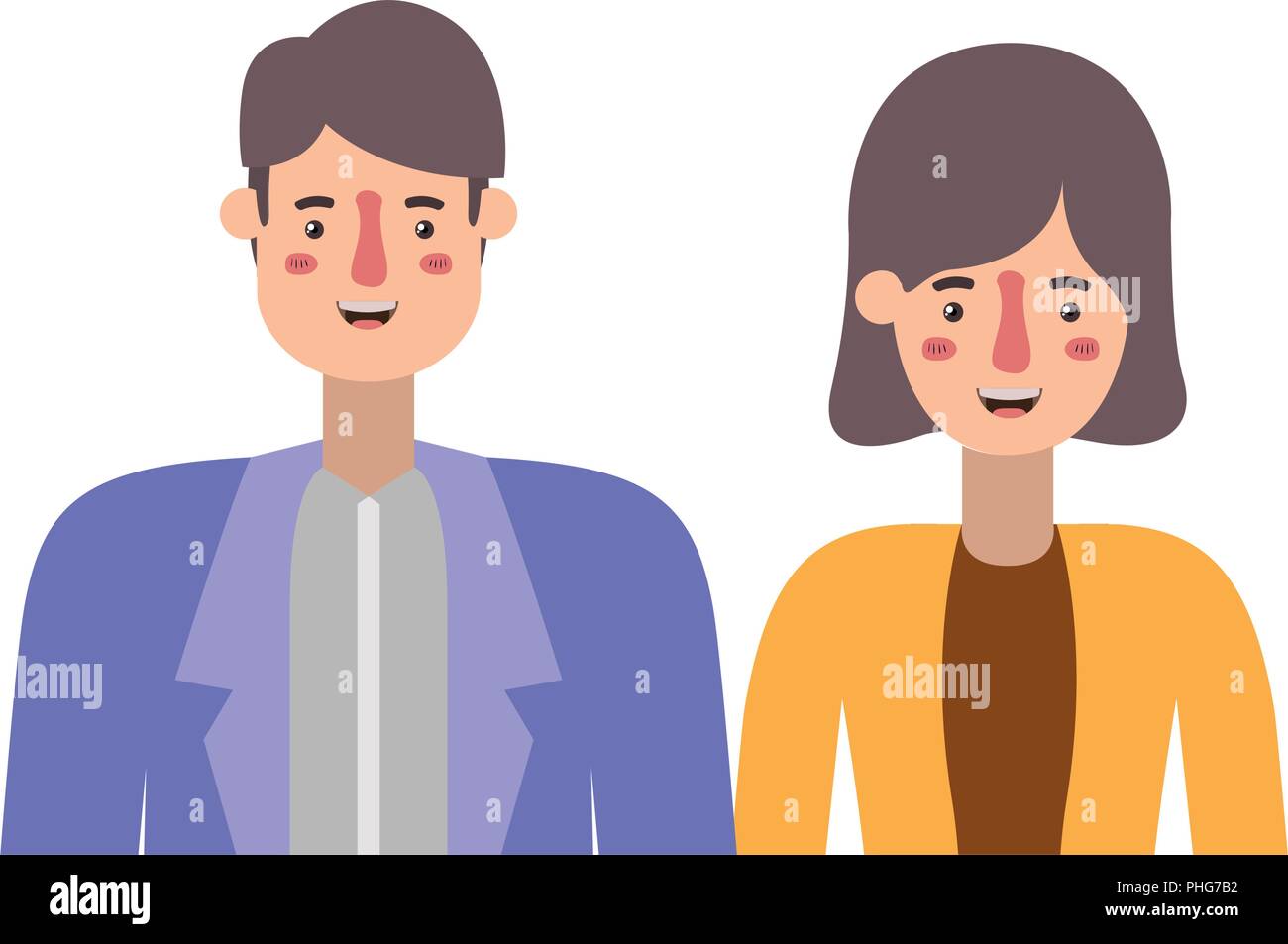 couple avatar characters icons Stock Vector Image & Art - Alamy