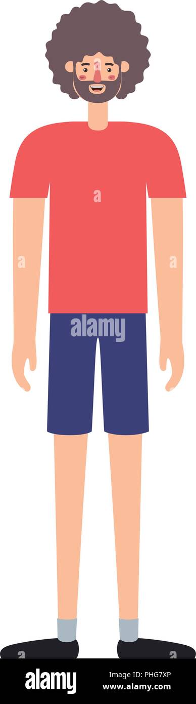 young man with afro avatar character Stock Vector Image & Art - Alamy