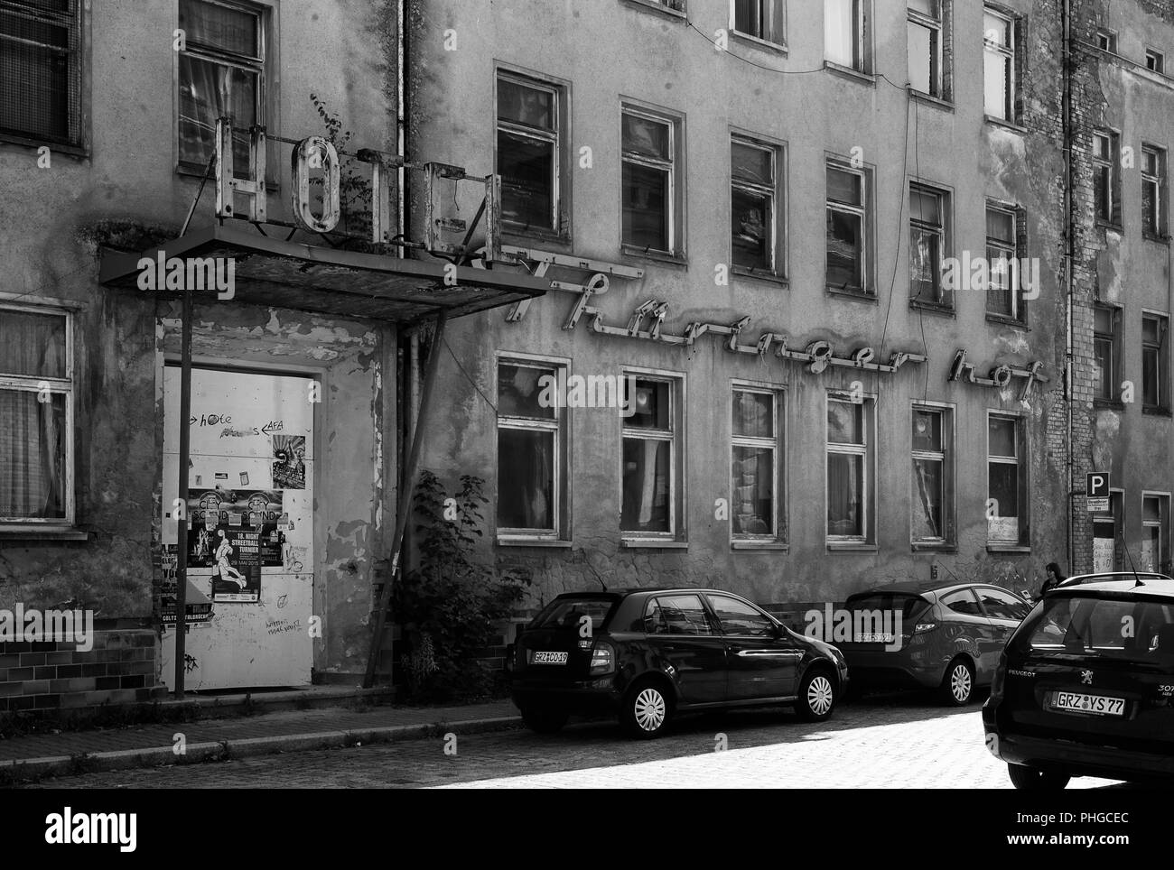 Old Hotel in Greiz Stock Photo