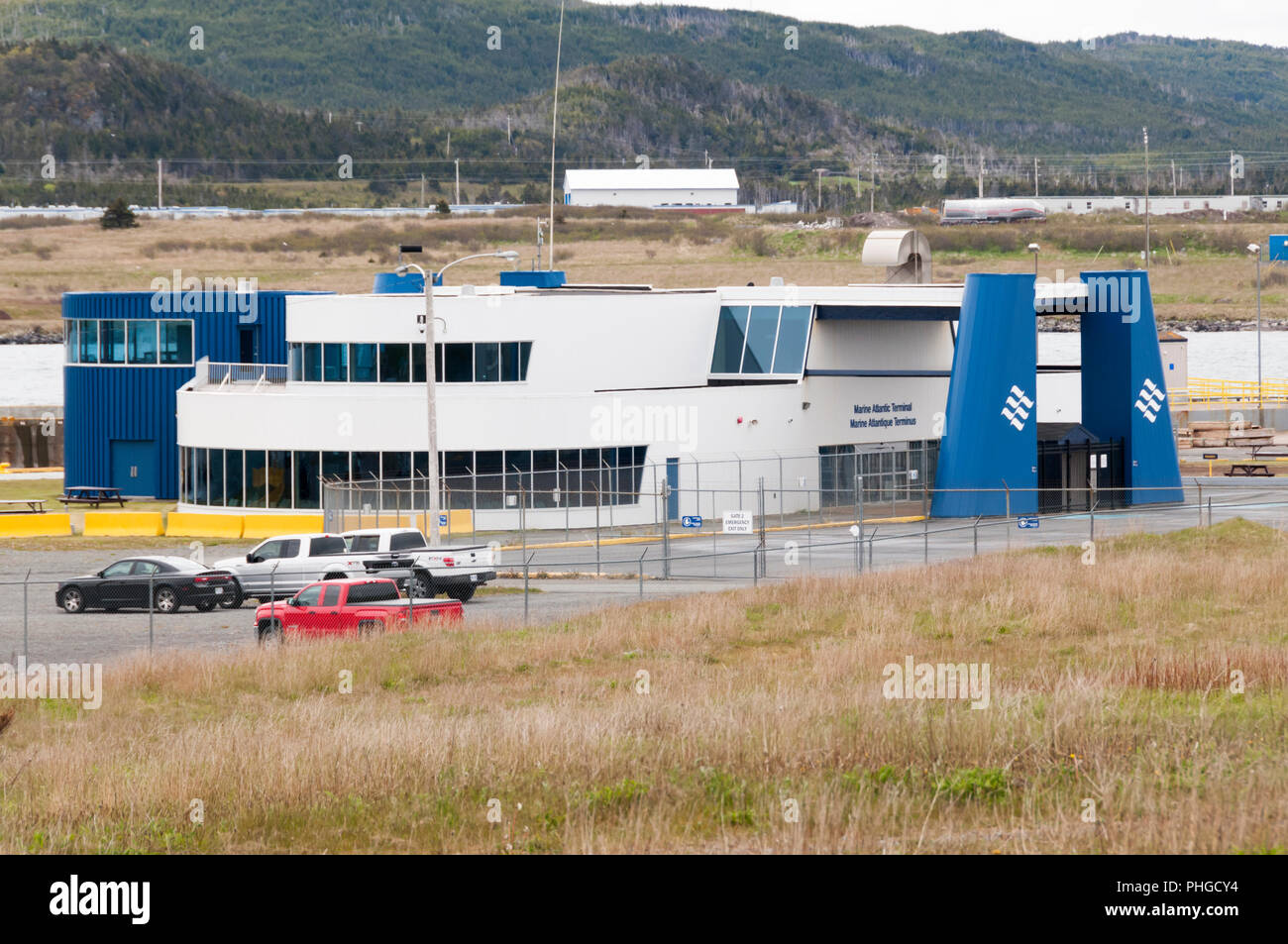 The Marine Atlantic / Marine Atlantique ferry terminal at Argentia for ferries to Port aux