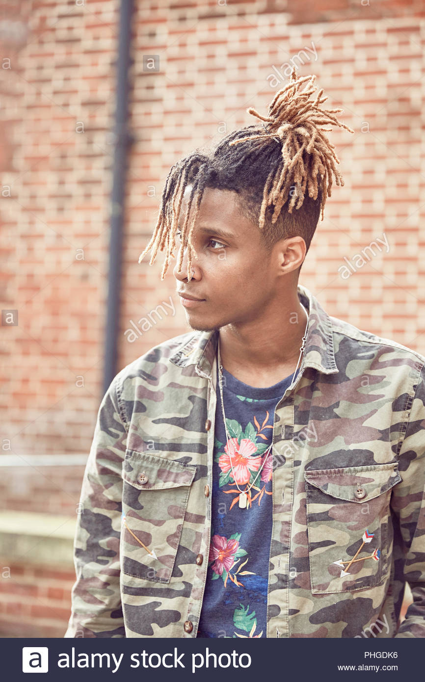 Teenage Boy With Dreadlocks Stock Photo 217335530 Alamy