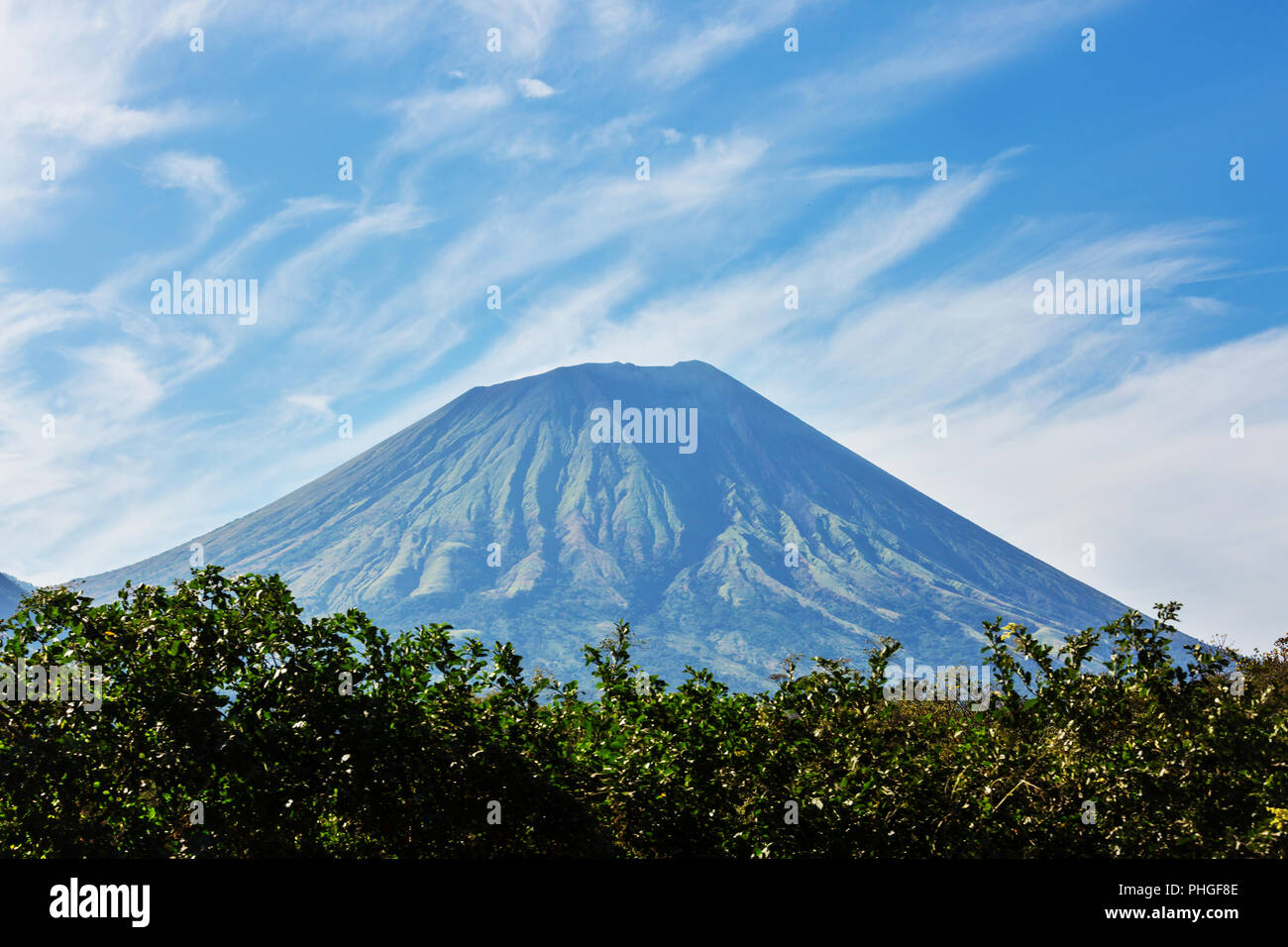 Volcano in Nicaragua Stock Photo