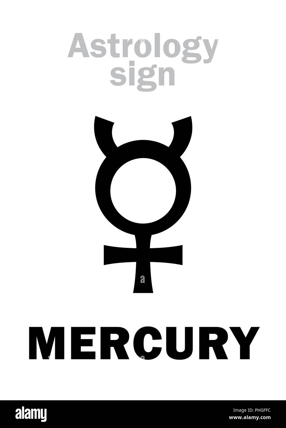 Astrology MERCURY Stock Photo Alamy