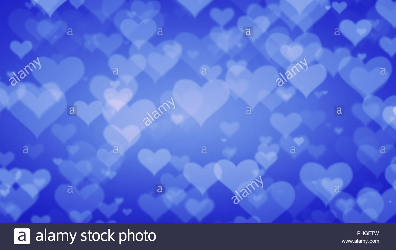 soft blue hearts on graduated background valentines day concept graduated photo background