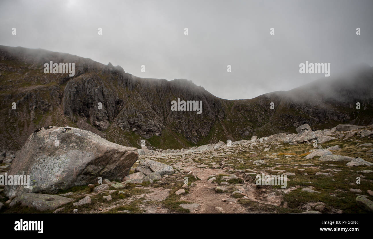 Coire an t-Sneachda, Cairngorms, Scotland. Stock Photo