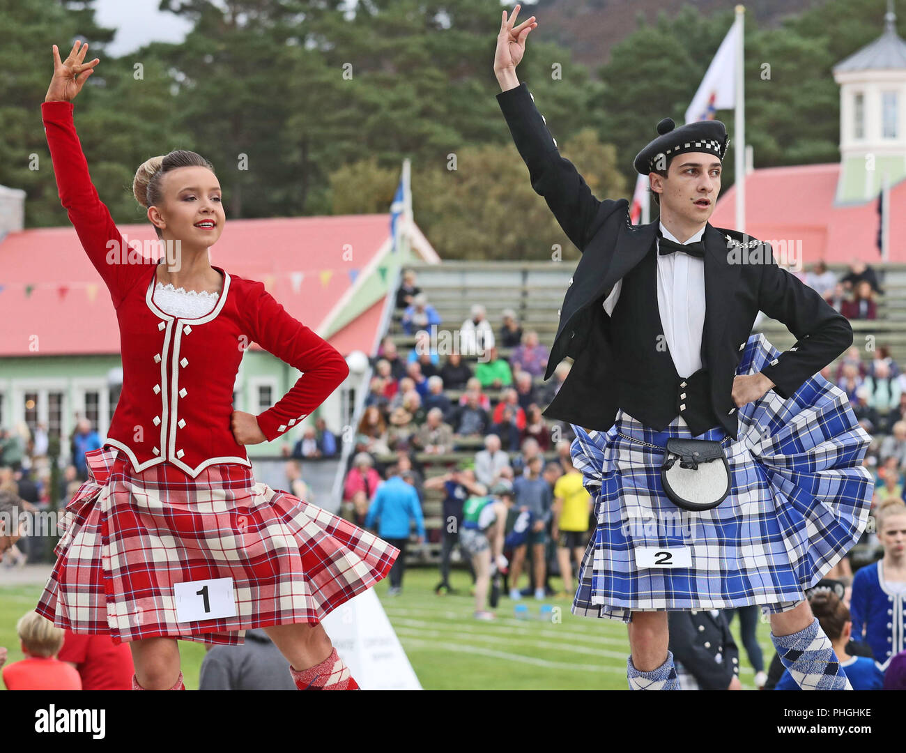 Highland dancers during the Braemar Royal Highland Gathering at the ...