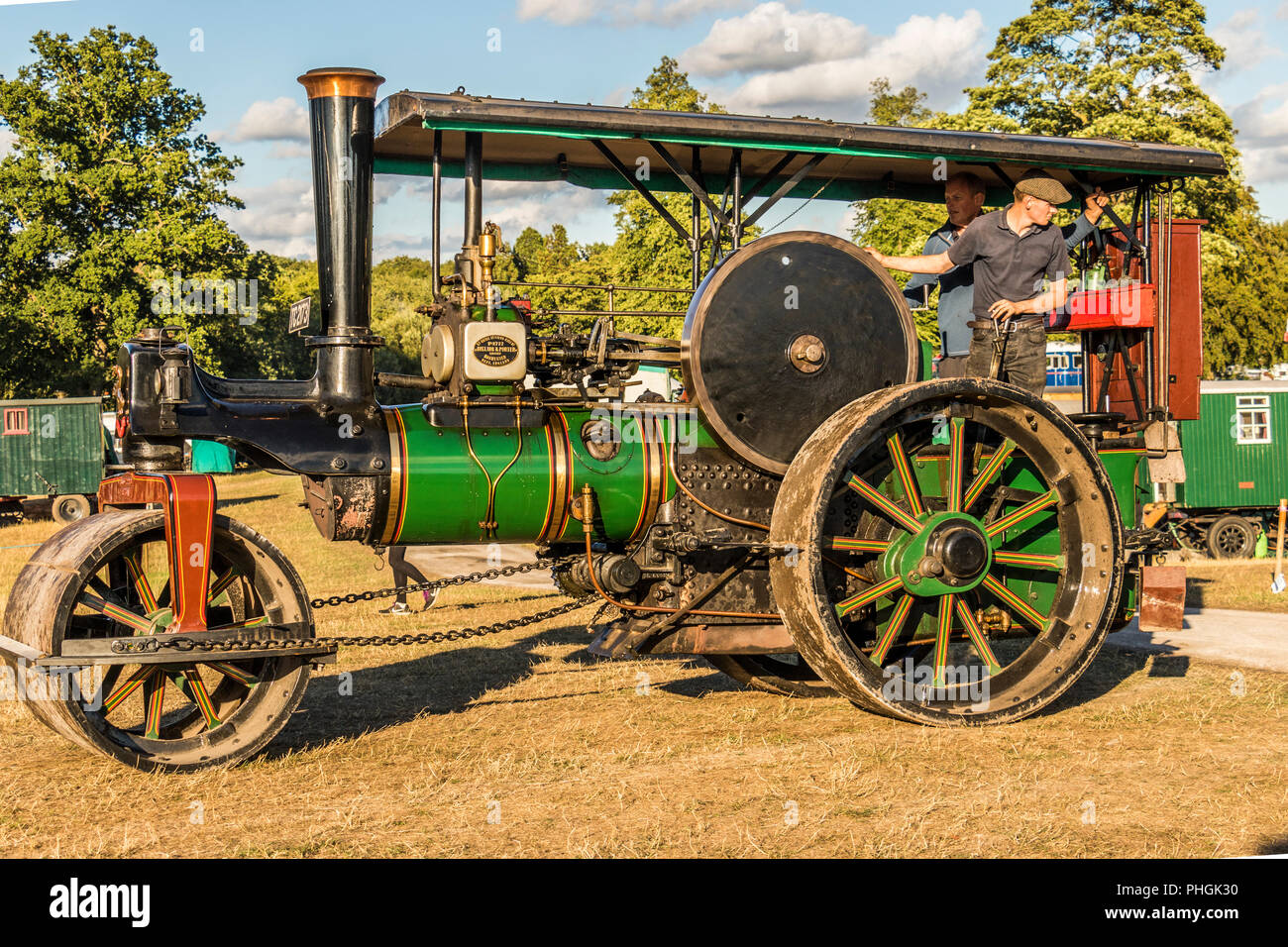 Traction engines at Astle Park Steam festival 2018,Chelford,,Cheshire, Untited Kingdom Stock Photo
