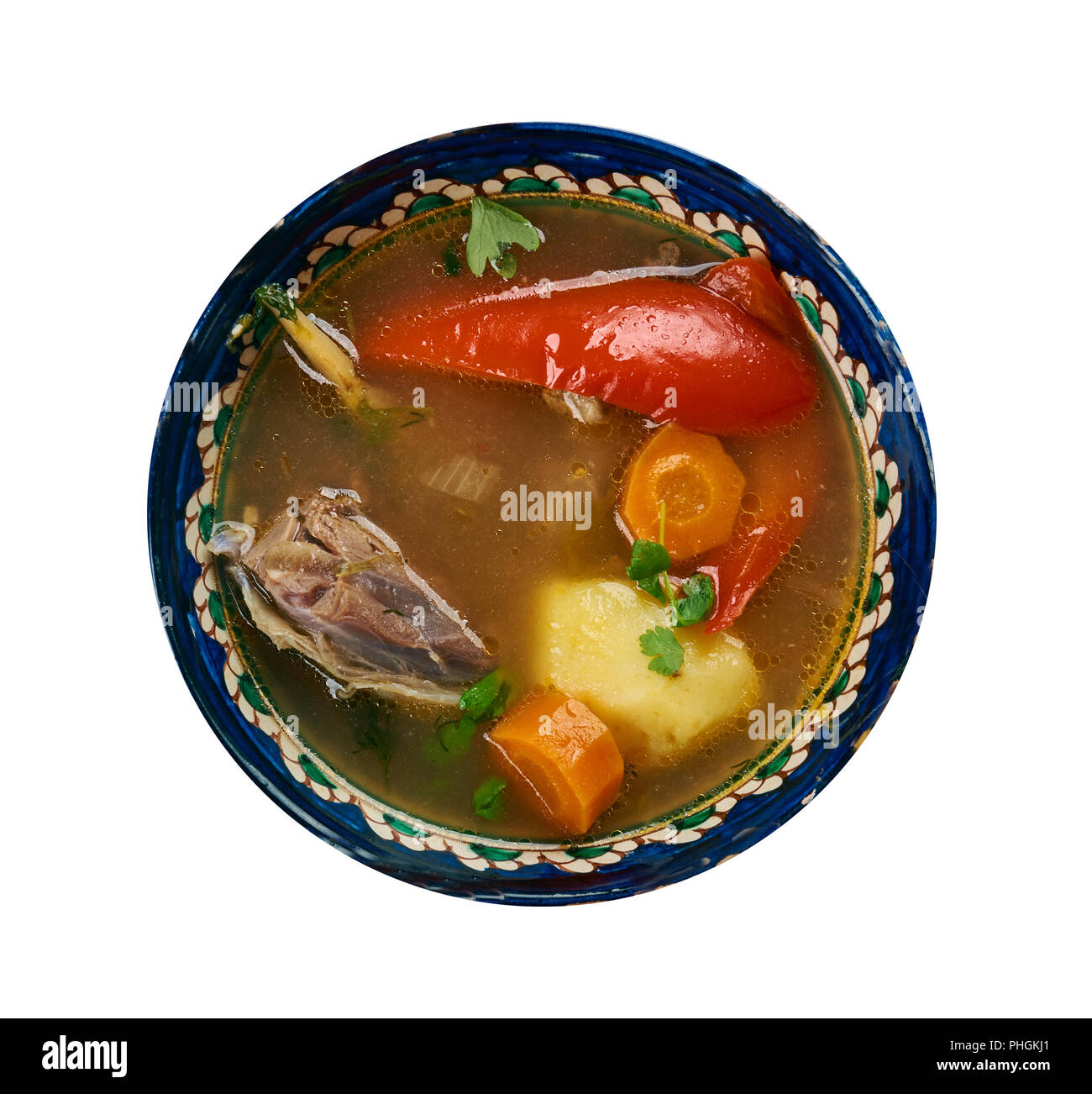 Uzbek soup with lamb Stock Photo - Alamy