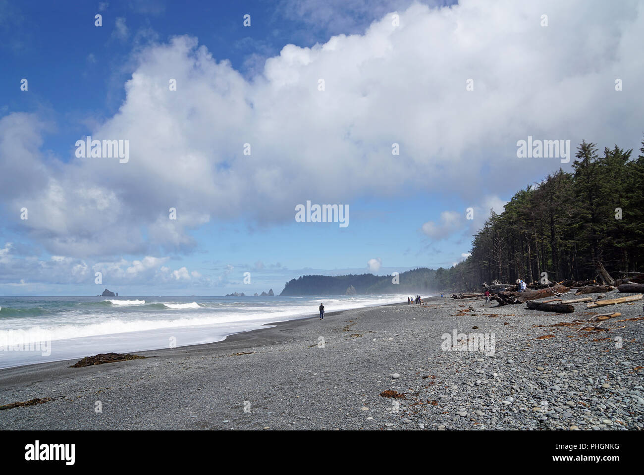 Rialto Beach, Olympic National Park, Washington, USA Stock Photo