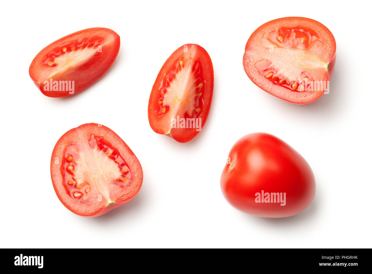 Fresh Plum Tomatoes Stock Photo