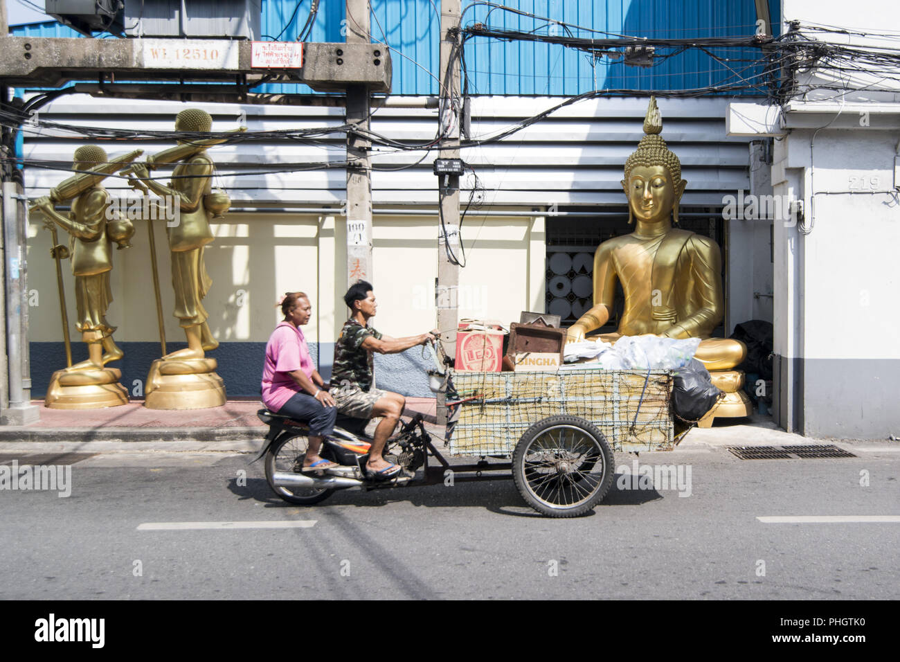 THAILAND BANGKOK BUDDHA STREET Stock Photo