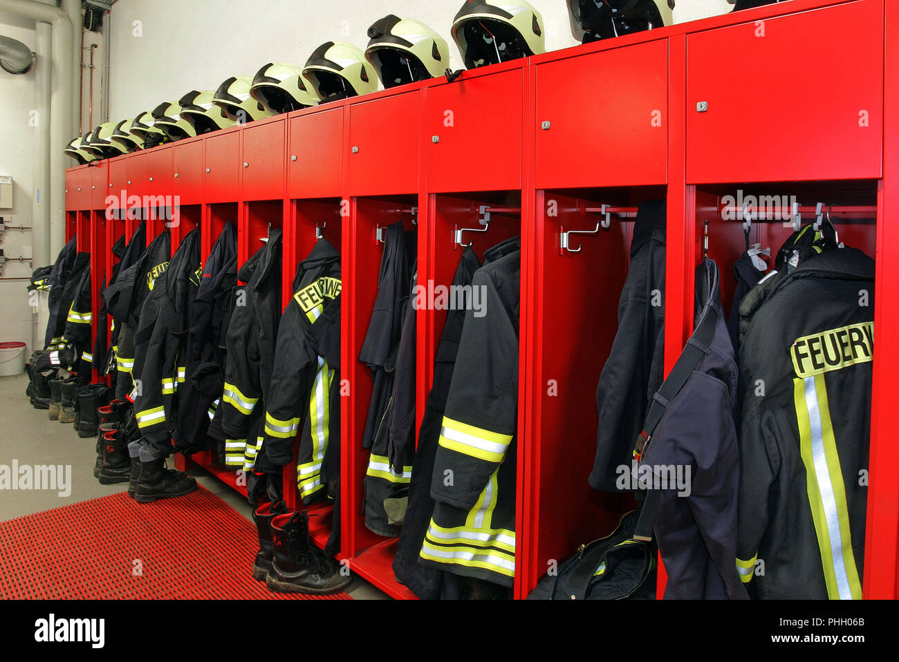 Fire Brigade Uniform Stock Photo