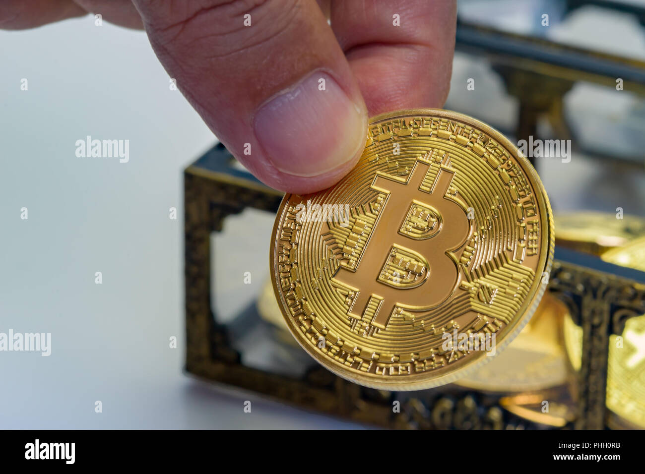 Bitcoin Treasure Chest Stock Photo - Alamy