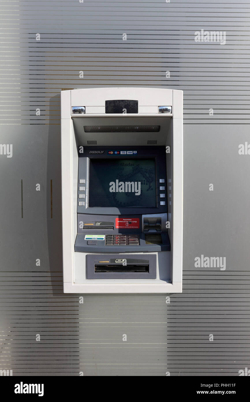 The street ATM of  Diebold brand Stock Photo