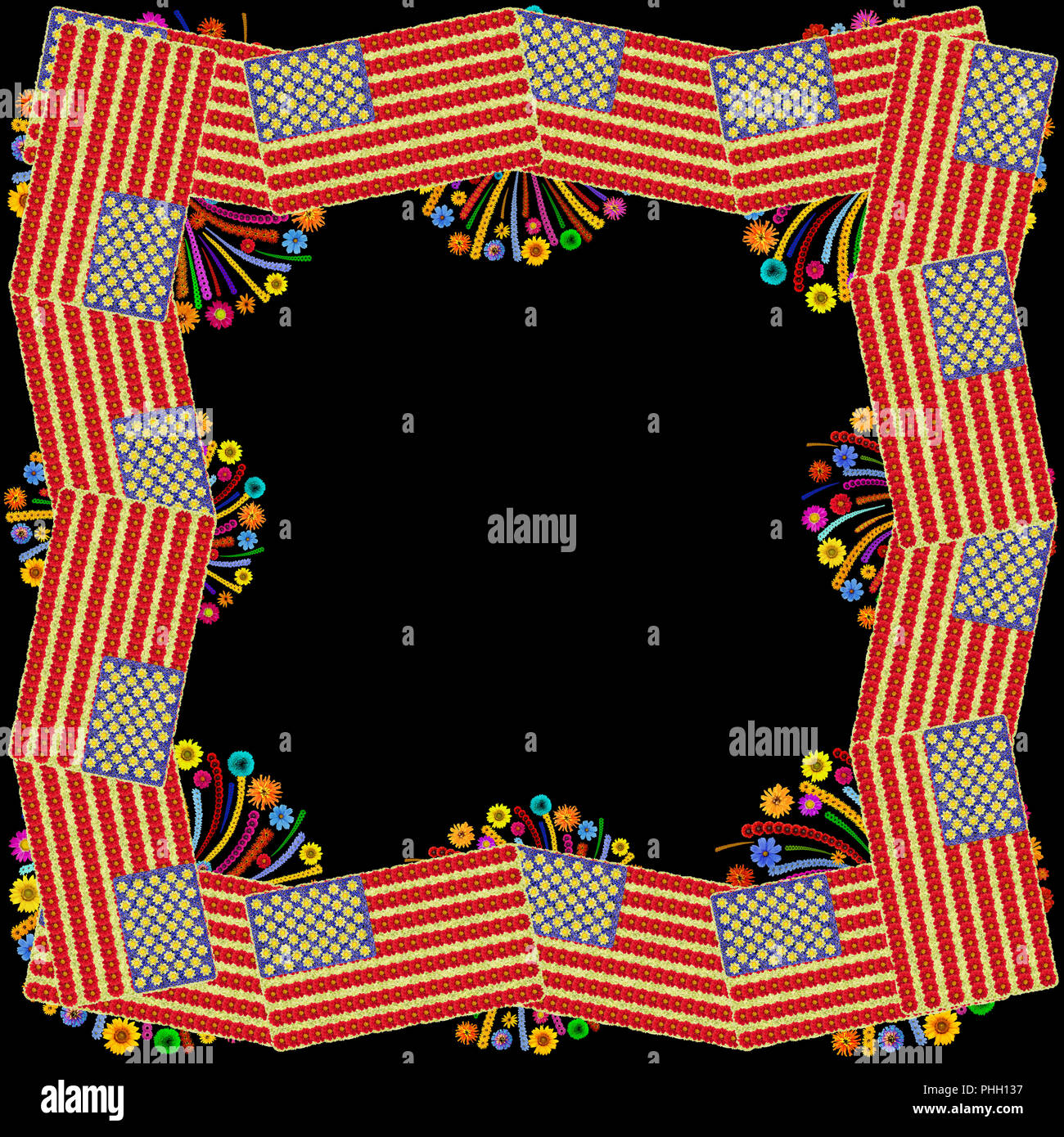 Photo frame in USA style Stock Photo Alamy