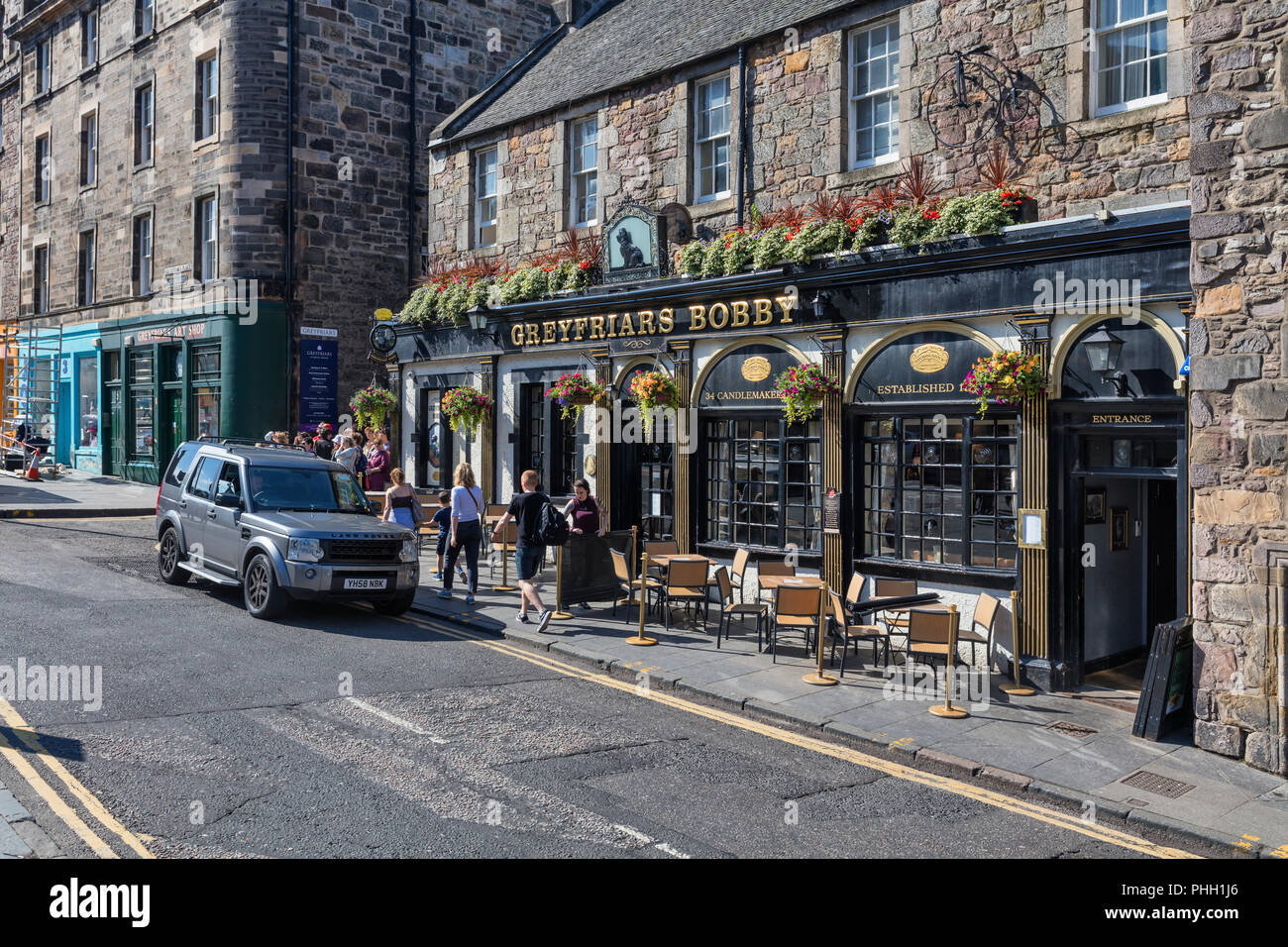 Greyfriars Bobby pub, Edinburgh, Scotland, UK Stock Photo