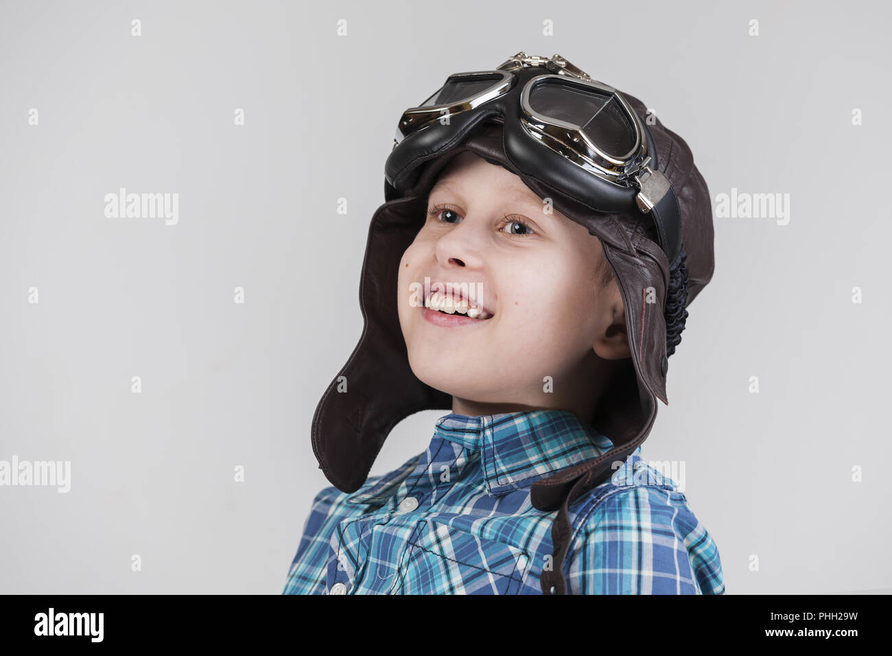 Boy Leather Cap High Resolution Stock Photography and Images - Alamy