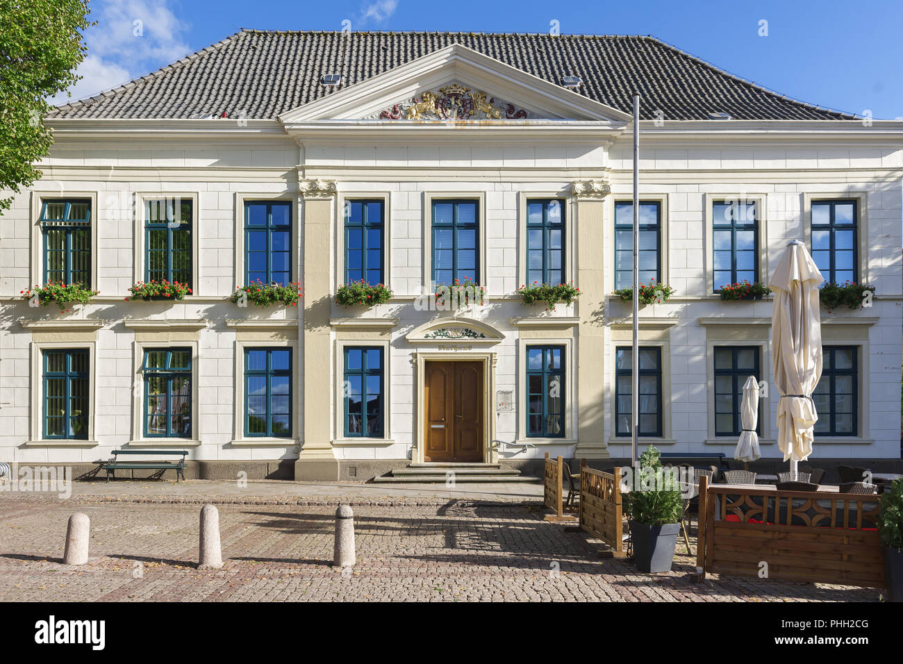 Town hall Esens full shot Stock Photo