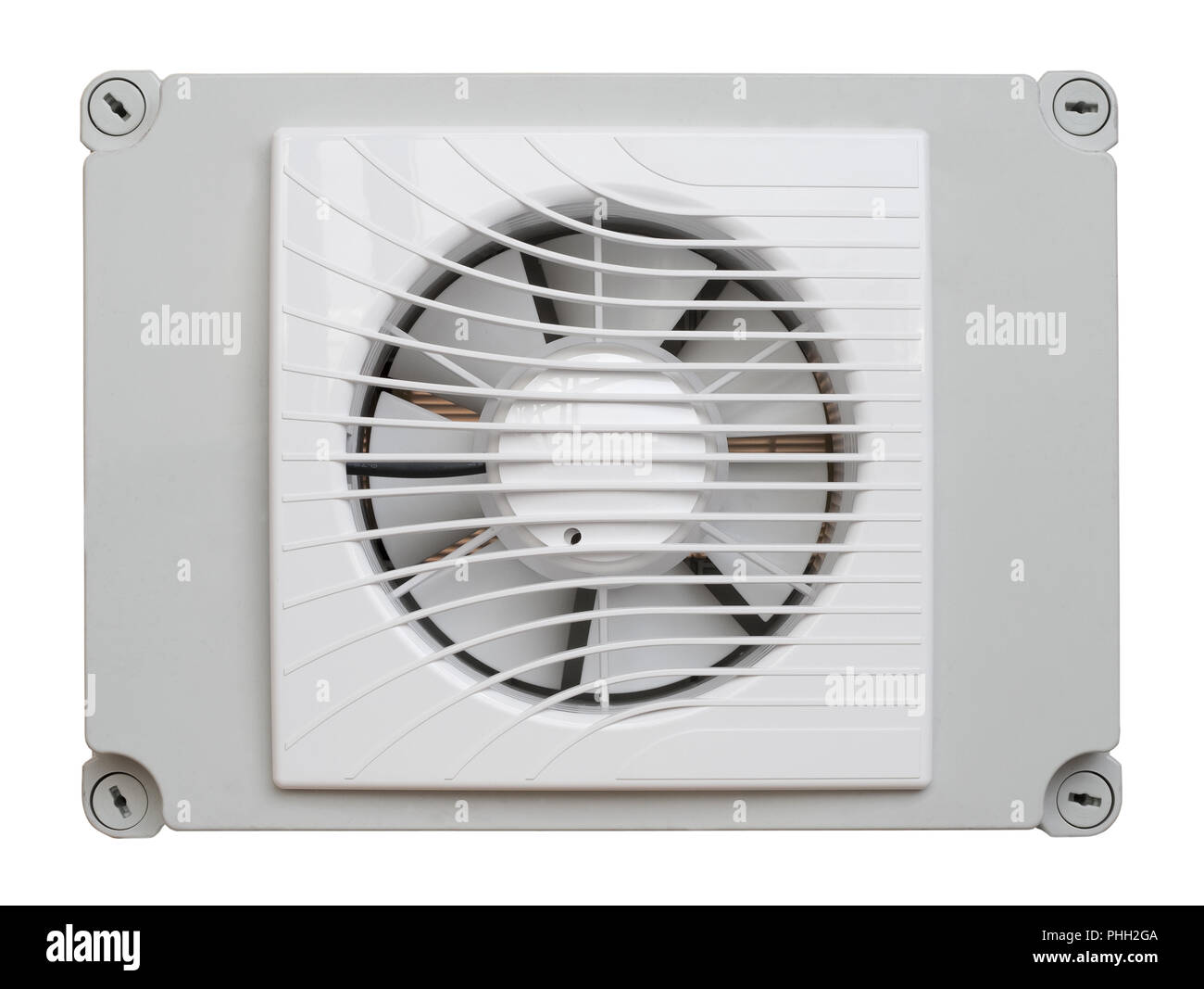 White industrial plastic fan Stock Photo Alamy
