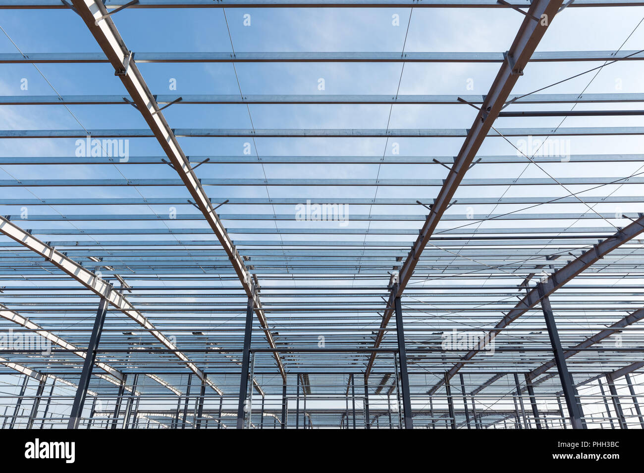 steel structure building Stock Photo