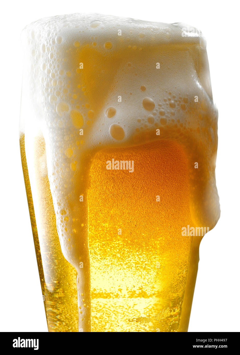 mug of foamy beer on isolated background Stock Photo Alamy